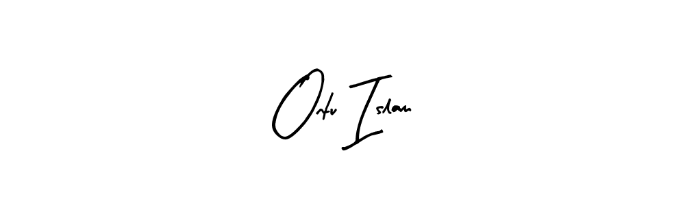 How to make Ontu Islam signature? Arty Signature is a professional autograph style. Create handwritten signature for Ontu Islam name. Ontu Islam signature style 8 images and pictures png