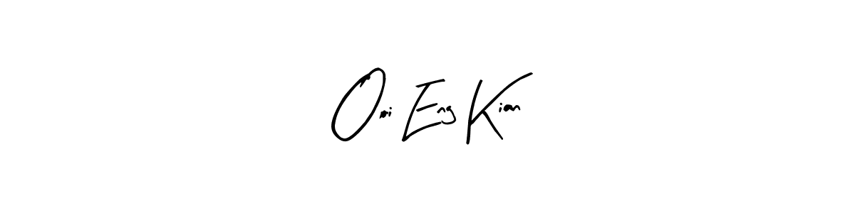 Make a beautiful signature design for name Ooi Eng Kian. With this signature (Arty Signature) style, you can create a handwritten signature for free. Ooi Eng Kian signature style 8 images and pictures png