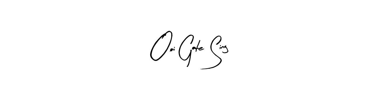 Create a beautiful signature design for name Ooi Gate Sing. With this signature (Arty Signature) fonts, you can make a handwritten signature for free. Ooi Gate Sing signature style 8 images and pictures png