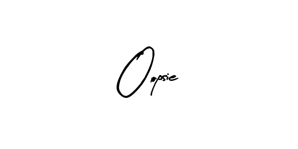 How to make Oopsie signature? Arty Signature is a professional autograph style. Create handwritten signature for Oopsie name. Oopsie signature style 8 images and pictures png