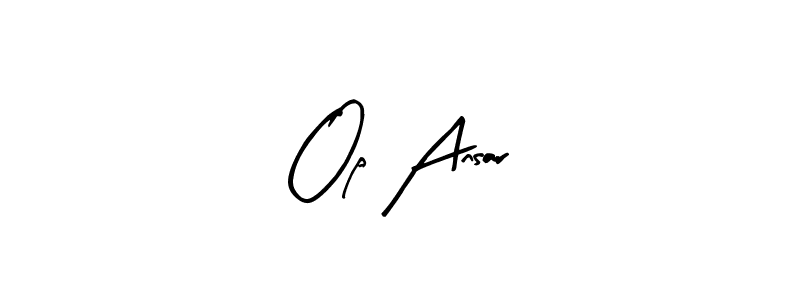 if you are searching for the best signature style for your name Op Ansar. so please give up your signature search. here we have designed multiple signature styles  using Arty Signature. Op Ansar signature style 8 images and pictures png