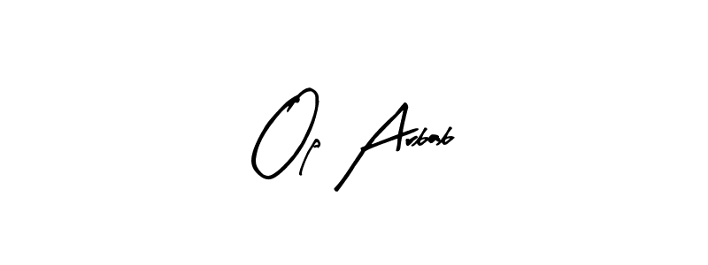 How to Draw Op Arbab signature style? Arty Signature is a latest design signature styles for name Op Arbab. Op Arbab signature style 8 images and pictures png