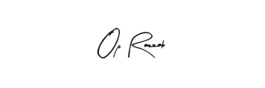Design your own signature with our free online signature maker. With this signature software, you can create a handwritten (Arty Signature) signature for name Op Razzak. Op Razzak signature style 8 images and pictures png