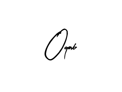How to make Oqab name signature. Use Arty Signature style for creating short signs online. This is the latest handwritten sign. Oqab signature style 8 images and pictures png