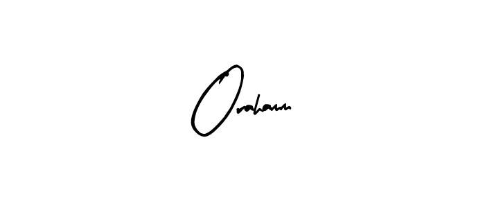 Design your own signature with our free online signature maker. With this signature software, you can create a handwritten (Arty Signature) signature for name Orahamm. Orahamm signature style 8 images and pictures png