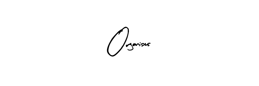 Make a beautiful signature design for name Organisms. With this signature (Arty Signature) style, you can create a handwritten signature for free. Organisms signature style 8 images and pictures png