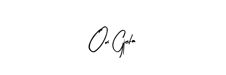 Use a signature maker to create a handwritten signature online. With this signature software, you can design (Arty Signature) your own signature for name Ori Gjeta. Ori Gjeta signature style 8 images and pictures png