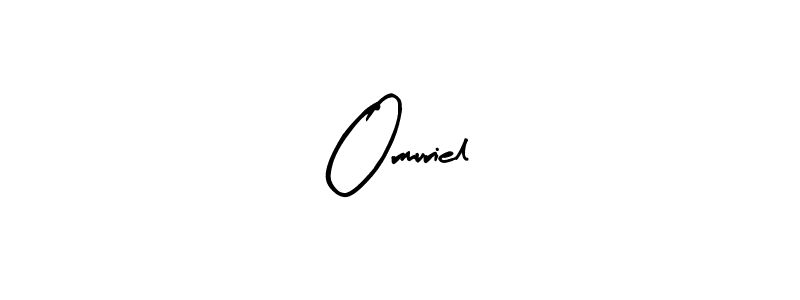 Use a signature maker to create a handwritten signature online. With this signature software, you can design (Arty Signature) your own signature for name Ormuriel. Ormuriel signature style 8 images and pictures png