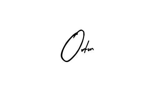 Arty Signature is a professional signature style that is perfect for those who want to add a touch of class to their signature. It is also a great choice for those who want to make their signature more unique. Get Ortun name to fancy signature for free. Ortun signature style 8 images and pictures png