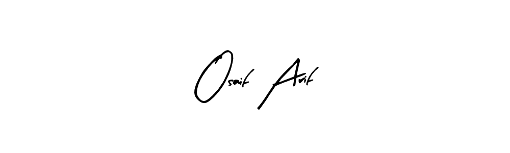 How to make Osaif Arif name signature. Use Arty Signature style for creating short signs online. This is the latest handwritten sign. Osaif Arif signature style 8 images and pictures png