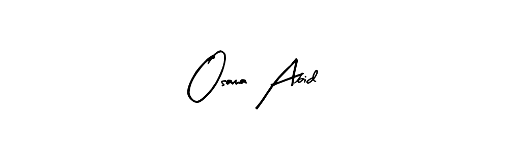 Similarly Arty Signature is the best handwritten signature design. Signature creator online .You can use it as an online autograph creator for name Osama Abid. Osama Abid signature style 8 images and pictures png