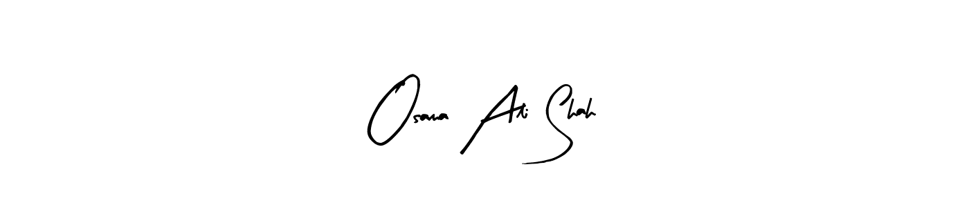 Similarly Arty Signature is the best handwritten signature design. Signature creator online .You can use it as an online autograph creator for name Osama Ali Shah. Osama Ali Shah signature style 8 images and pictures png