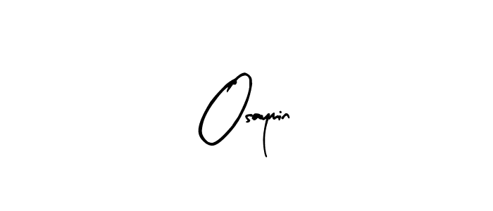 How to make Osaymin name signature. Use Arty Signature style for creating short signs online. This is the latest handwritten sign. Osaymin signature style 8 images and pictures png