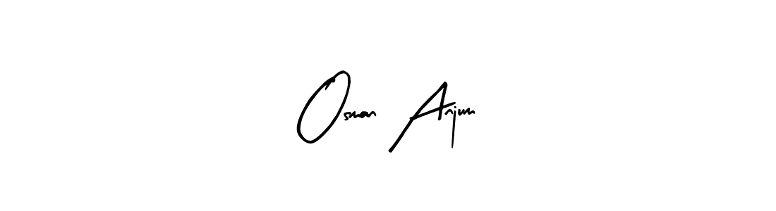 Similarly Arty Signature is the best handwritten signature design. Signature creator online .You can use it as an online autograph creator for name Osman Anjum. Osman Anjum signature style 8 images and pictures png