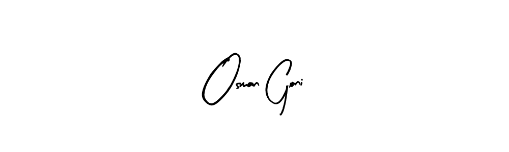 Use a signature maker to create a handwritten signature online. With this signature software, you can design (Arty Signature) your own signature for name Osman Goni. Osman Goni signature style 8 images and pictures png