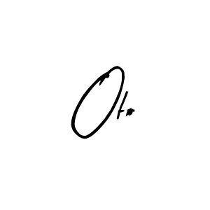 Make a beautiful signature design for name Oto. With this signature (Arty Signature) style, you can create a handwritten signature for free. Oto signature style 8 images and pictures png