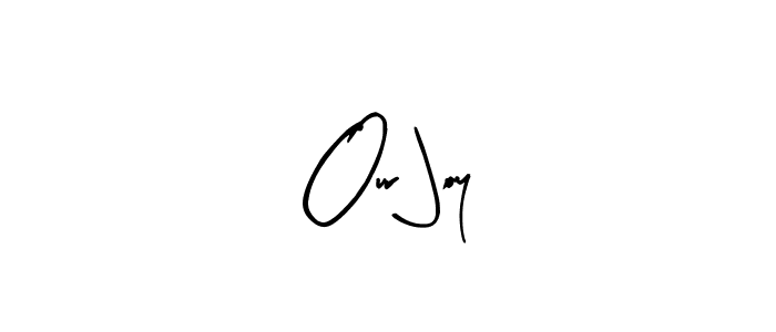 How to make Our Joy name signature. Use Arty Signature style for creating short signs online. This is the latest handwritten sign. Our Joy signature style 8 images and pictures png