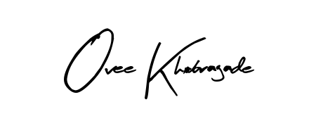 Design your own signature with our free online signature maker. With this signature software, you can create a handwritten (Arty Signature) signature for name Ovee Khobragade. Ovee Khobragade signature style 8 images and pictures png