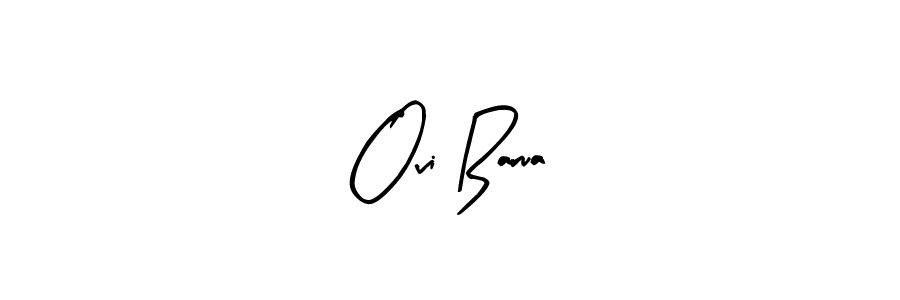 Make a beautiful signature design for name Ovi Barua. With this signature (Arty Signature) style, you can create a handwritten signature for free. Ovi Barua signature style 8 images and pictures png