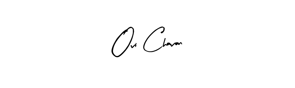Use a signature maker to create a handwritten signature online. With this signature software, you can design (Arty Signature) your own signature for name Ovi Chavan. Ovi Chavan signature style 8 images and pictures png