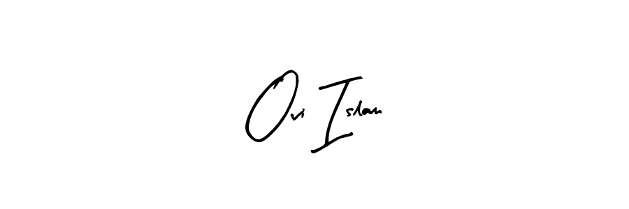 Make a beautiful signature design for name Ovi Islam. Use this online signature maker to create a handwritten signature for free. Ovi Islam signature style 8 images and pictures png