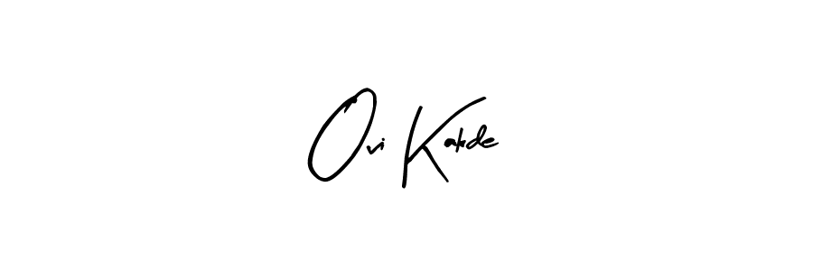 Make a beautiful signature design for name Ovi Kakde. With this signature (Arty Signature) style, you can create a handwritten signature for free. Ovi Kakde signature style 8 images and pictures png