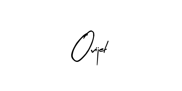 if you are searching for the best signature style for your name Ovijet. so please give up your signature search. here we have designed multiple signature styles  using Arty Signature. Ovijet signature style 8 images and pictures png