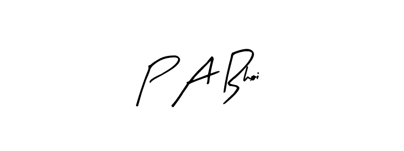 Make a beautiful signature design for name P A Bhoi. Use this online signature maker to create a handwritten signature for free. P A Bhoi signature style 8 images and pictures png