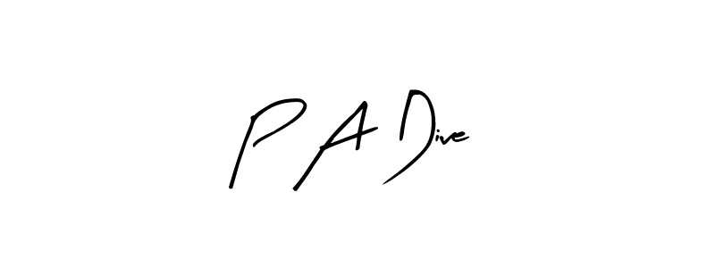 Here are the top 10 professional signature styles for the name P A Dive. These are the best autograph styles you can use for your name. P A Dive signature style 8 images and pictures png