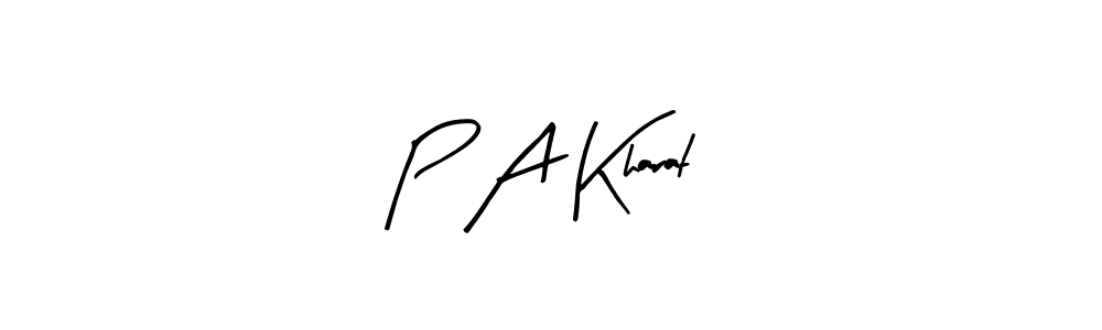 Create a beautiful signature design for name P A Kharat. With this signature (Arty Signature) fonts, you can make a handwritten signature for free. P A Kharat signature style 8 images and pictures png