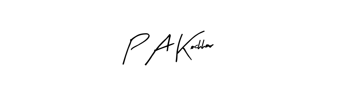 How to Draw P A Kochhar signature style? Arty Signature is a latest design signature styles for name P A Kochhar. P A Kochhar signature style 8 images and pictures png