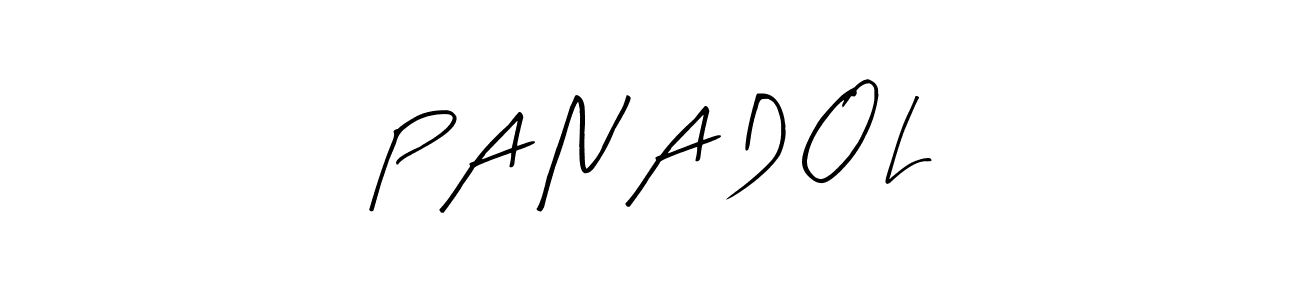 Create a beautiful signature design for name P A N A D O L. With this signature (Arty Signature) fonts, you can make a handwritten signature for free. P A N A D O L signature style 8 images and pictures png
