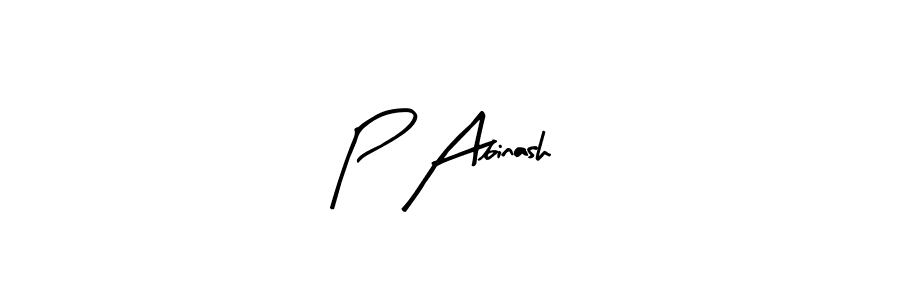 Arty Signature is a professional signature style that is perfect for those who want to add a touch of class to their signature. It is also a great choice for those who want to make their signature more unique. Get P Abinash name to fancy signature for free. P Abinash signature style 8 images and pictures png