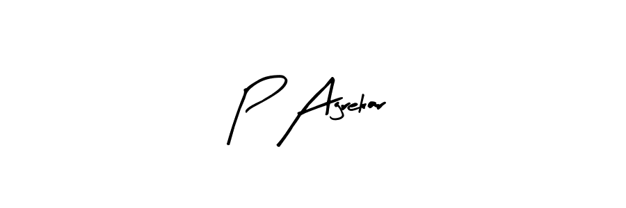 How to make P Agrekar signature? Arty Signature is a professional autograph style. Create handwritten signature for P Agrekar name. P Agrekar signature style 8 images and pictures png