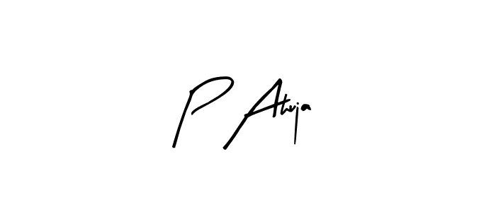 Best and Professional Signature Style for P Ahuja. Arty Signature Best Signature Style Collection. P Ahuja signature style 8 images and pictures png