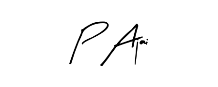 Stand out with a creative autograph for P Ajai. The Arty Signature styling blends modern aesthetics with classic signature flourishes. P Ajai signature style 8 images and pictures png
