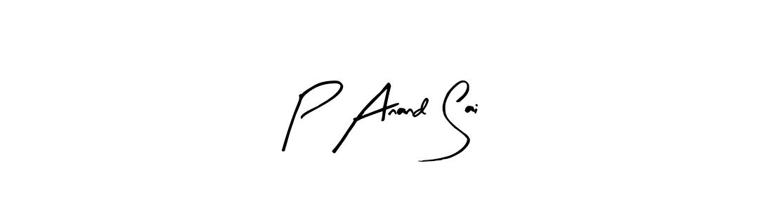 P Anand Sai stylish signature style. Best Handwritten Sign (Arty Signature) for my name. Handwritten Signature Collection Ideas for my name P Anand Sai. P Anand Sai signature style 8 images and pictures png