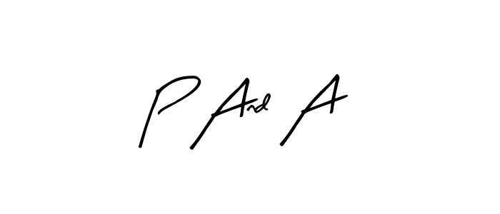 Make a beautiful signature design for name P And A. With this signature (Arty Signature) style, you can create a handwritten signature for free. P And A signature style 8 images and pictures png