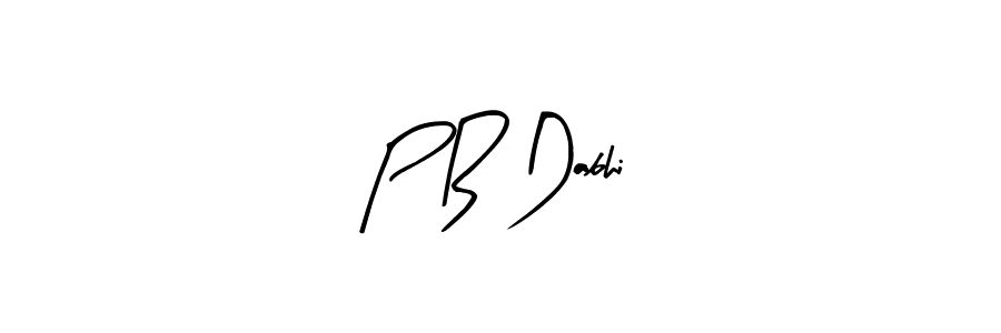 Make a beautiful signature design for name P B Dabhi. Use this online signature maker to create a handwritten signature for free. P B Dabhi signature style 8 images and pictures png