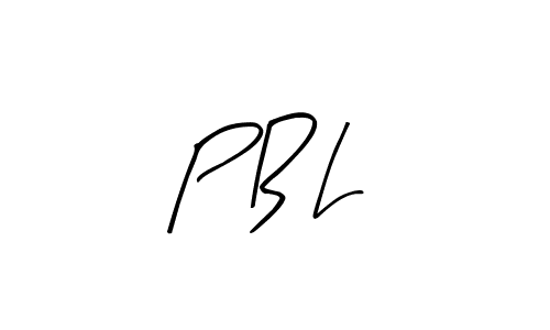 Similarly Arty Signature is the best handwritten signature design. Signature creator online .You can use it as an online autograph creator for name P B L. P B L signature style 8 images and pictures png