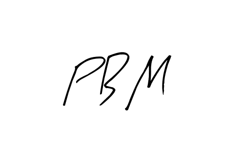 How to make P B M signature? Arty Signature is a professional autograph style. Create handwritten signature for P B M name. P B M signature style 8 images and pictures png