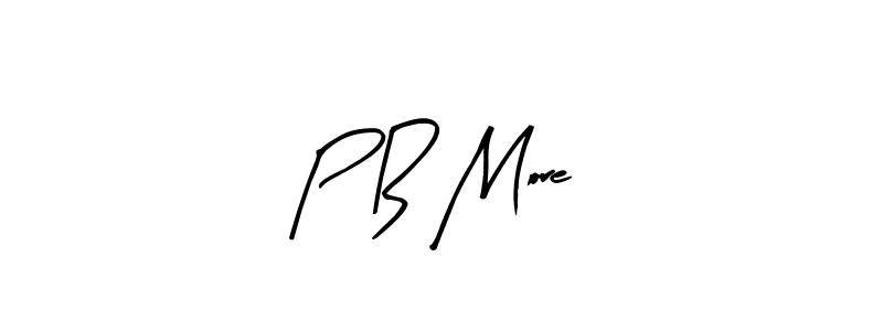How to make P B More name signature. Use Arty Signature style for creating short signs online. This is the latest handwritten sign. P B More signature style 8 images and pictures png