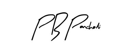 Enhance your business communications with P B Pancholi signature in Arty Signature lettering. Clean, modern, and universally compatible. P B Pancholi signature style 8 images and pictures png