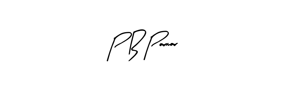 How to make P B Parmar name signature. Use Arty Signature style for creating short signs online. This is the latest handwritten sign. P B Parmar signature style 8 images and pictures png