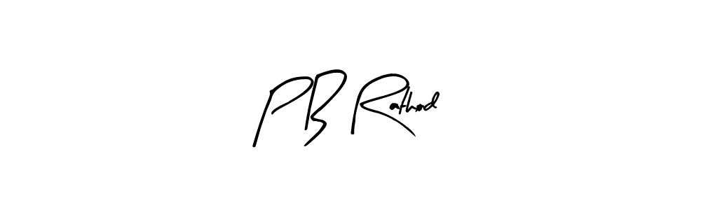 Make a beautiful signature design for name P B Rathod. With this signature (Arty Signature) style, you can create a handwritten signature for free. P B Rathod signature style 8 images and pictures png