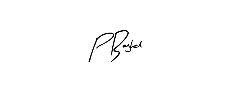 The best way (Arty Signature) to make a short signature is to pick only two or three words in your name. The name P Baghel include a total of six letters. For converting this name. P Baghel signature style 8 images and pictures png