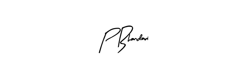 P Bhandari stylish signature style. Best Handwritten Sign (Arty Signature) for my name. Handwritten Signature Collection Ideas for my name P Bhandari. P Bhandari signature style 8 images and pictures png