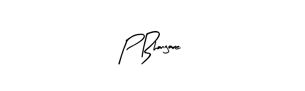 Here are the top 10 professional signature styles for the name P Bhangare. These are the best autograph styles you can use for your name. P Bhangare signature style 8 images and pictures png