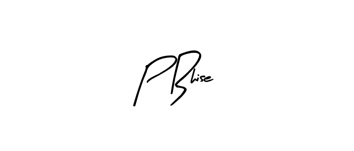 The best way (Arty Signature) to make a short signature is to pick only two or three words in your name. The name P Bhise include a total of six letters. For converting this name. P Bhise signature style 8 images and pictures png