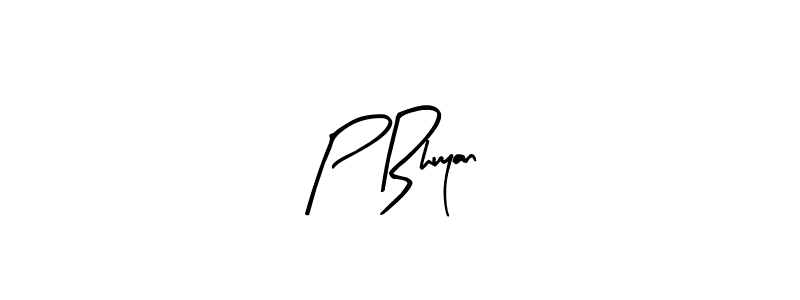 Make a beautiful signature design for name P Bhuyan. With this signature (Arty Signature) style, you can create a handwritten signature for free. P Bhuyan signature style 8 images and pictures png